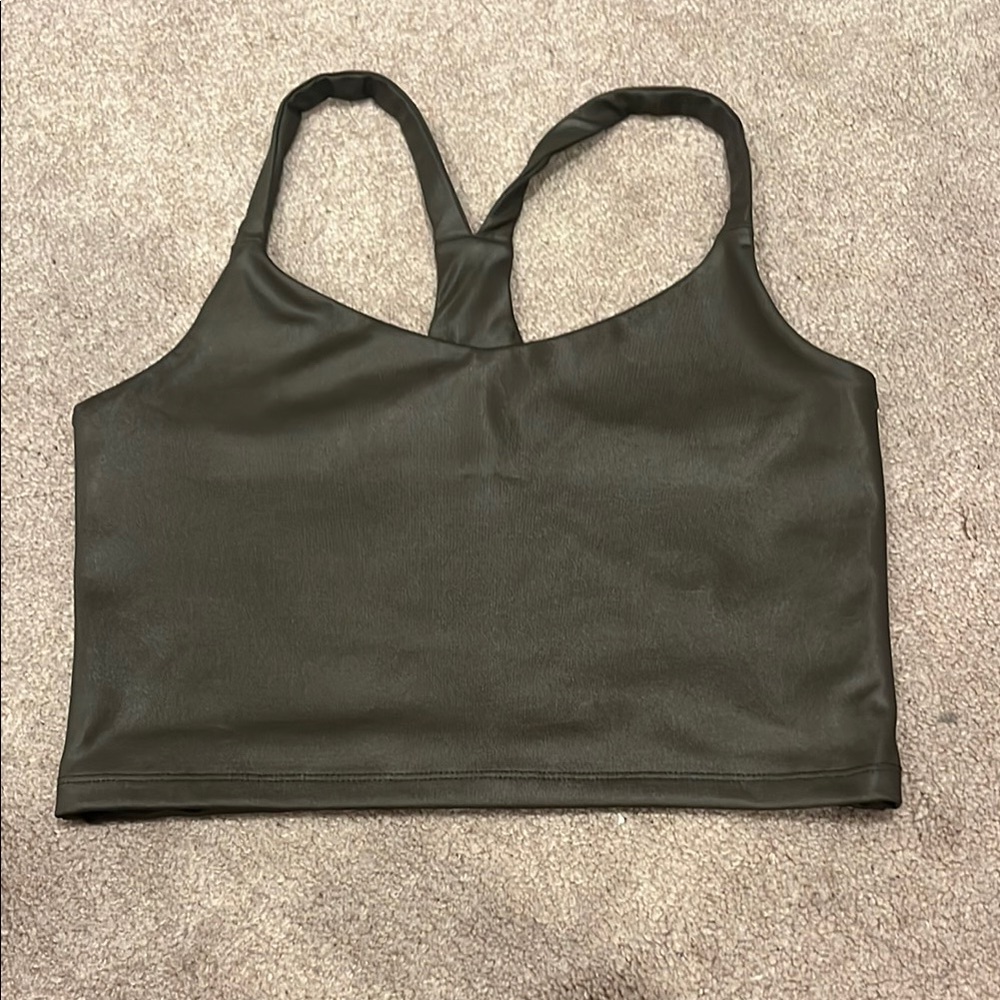 Abercrombie Dark Gray/Silver Crop Top